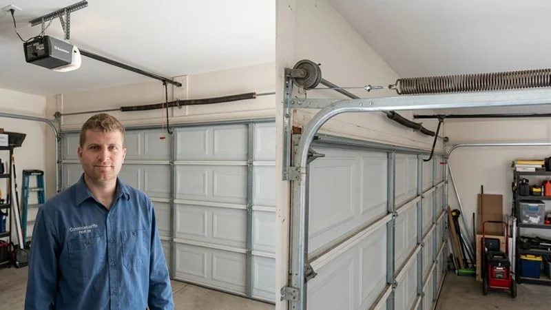 Comparison of torsion and extension garage door spring systems